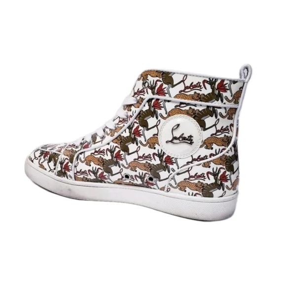 RARE Louboutin Rantus High Top Sneaker EU 44 US Men's Size 11 (EUC) - Picture 6 of 11